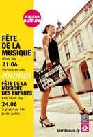 Fête de la musique à Bordeaux. Du 21 au 24 juin 2012 à Bordeaux. Gironde. 